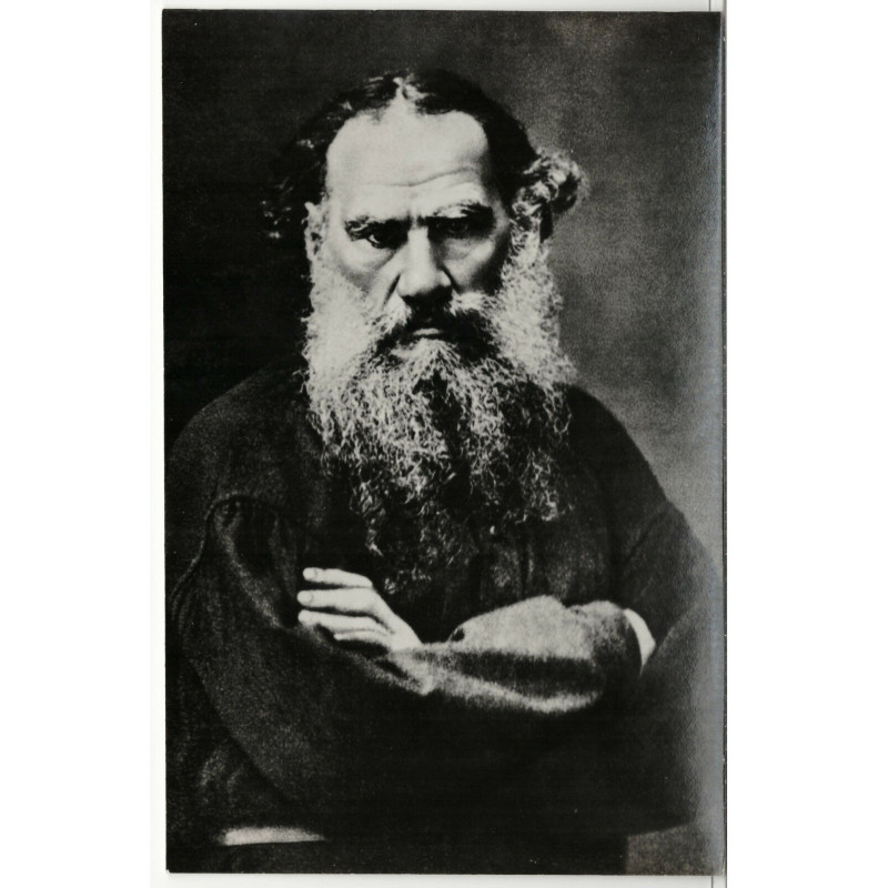 1978 Leo Tolstoy Russian Writer Author Real Photo RPPC Russian postcard