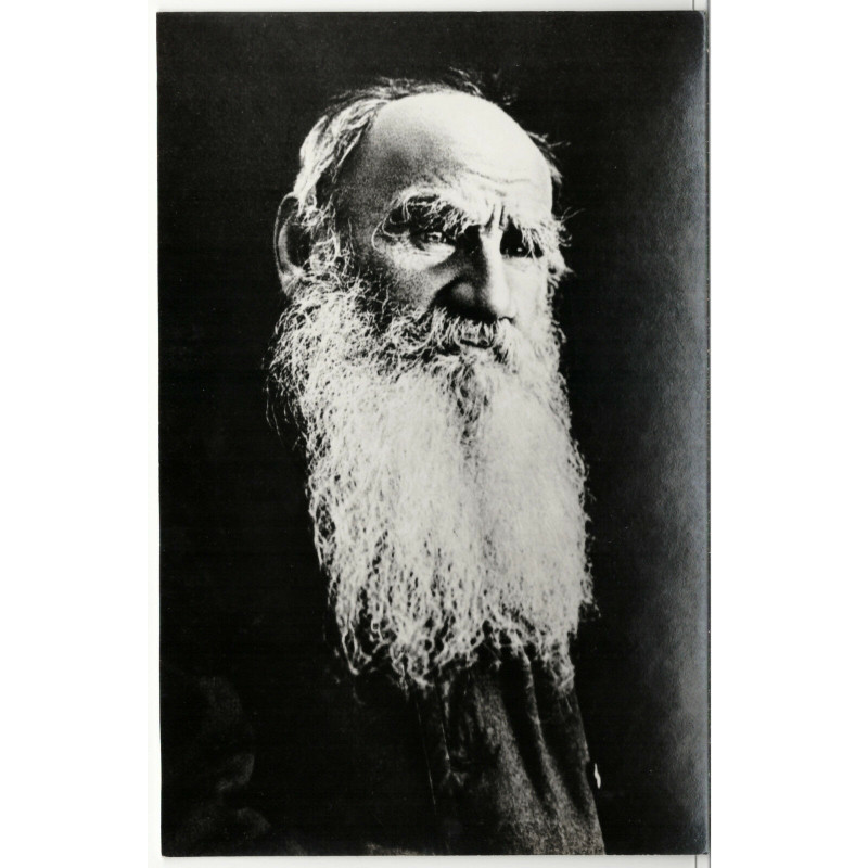 1978 Leo Tolstoy Russian Writer Author Real Photo RPPC Russian postcard