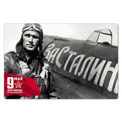 WWII SAFONOV Soviet Naval Aviation fighter ace  For Stalin New Postcard