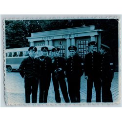 1960s HANSOME YOUNG MEN in Avia Uniform BUS Pilots Russian Photo