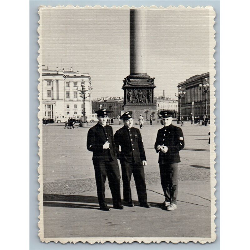 1960s HANDSOME BOYS in Avia Pilot Uniform Leningrad Russian Photo