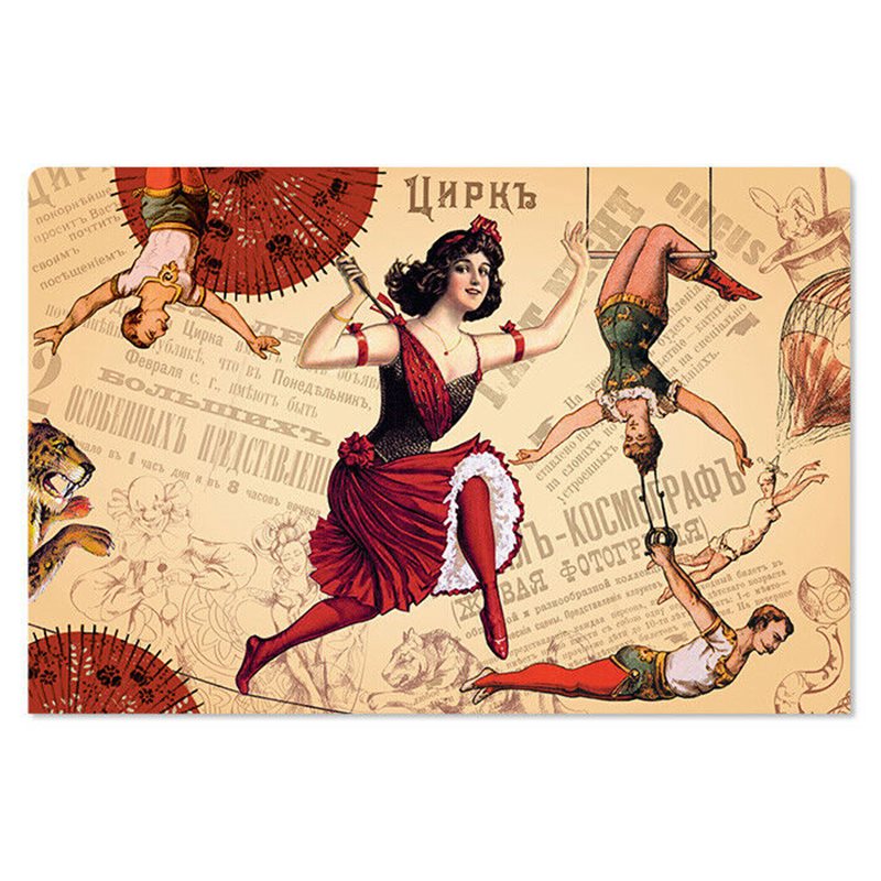 RUSSIAN CIRCUS SHAW Imperial Acrobats Advertising poster New Unposted Postcard