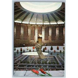 1977 VOLGOGRAD Eternal flame in hall of Military Glory WWII Russia USSR Postcard