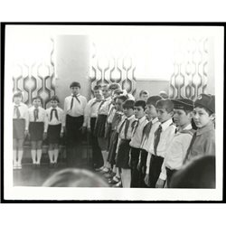 1970s SOVIET PIONEER Parade in School Fleet Army USSR Original Photo