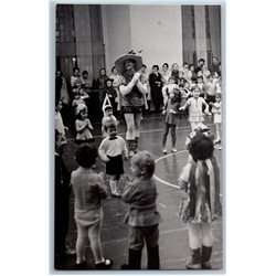 1980s FEAST in KINDERGARTEN Soviet performance Kids Russian Photo