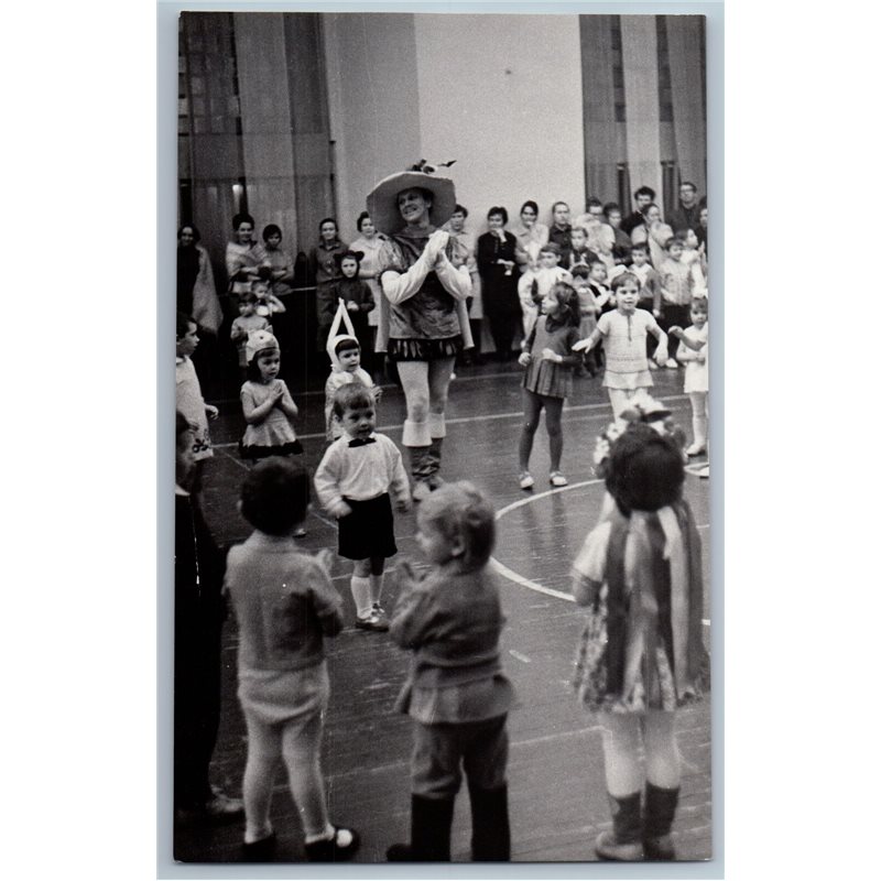 1980s FEAST in KINDERGARTEN Soviet performance Kids Russian Photo