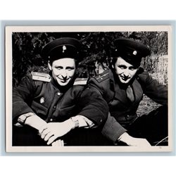 1950s HANDSOME MILITARY MEN in Uniform Gay Int Russian Soviet photo