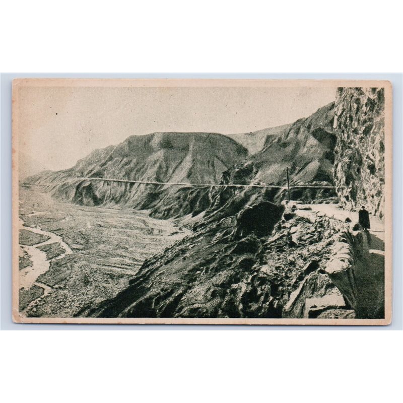 1930s CAUCASUS Georgian Military Road Mount Kazbek 3000 copies USSR Postcard