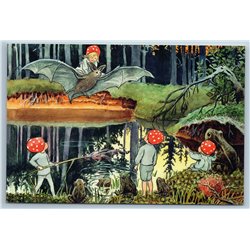 CHILDREN OF THE FOREST GNOMES Fantasy by ELSA BESKOW SET of 6 New Postcards