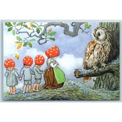 CHILDREN OF THE FOREST GNOMES Fantasy by ELSA BESKOW SET of 6 New Postcards