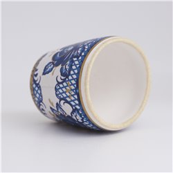 Thimble GZHEL Blue Floral Pattern Style Solid Porcelain Russian Ethnic Souvenir