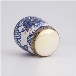 Thimble GZHEL Blue Floral Pattern Style Solid Porcelain Russian Ethnic Souvenir