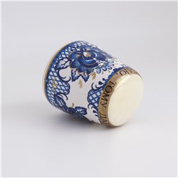 Thimble GZHEL Blue Floral Pattern Style Solid Porcelain Russian Ethnic Souvenir