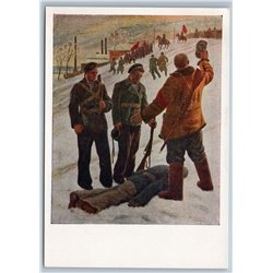 1962 BALTIC FLEET Sailor Found comrade Russia Revolution Death man USSR postcard