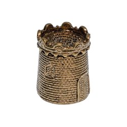 Thimble TOWER Castle Solid Brass Metal Russian Souvenir Collectible