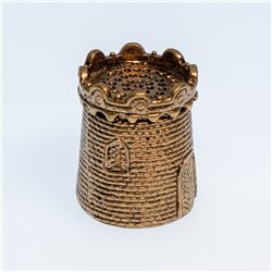 Thimble TOWER Castle Solid Brass Metal Russian Souvenir Collectible