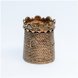 Thimble TOWER Castle Solid Brass Metal Russian Souvenir Collectible