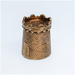 Thimble TOWER Castle Solid Brass Metal Russian Souvenir Collectible