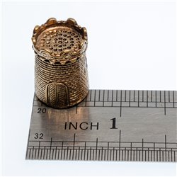 Thimble TOWER Castle Solid Brass Metal Russian Souvenir Collectible